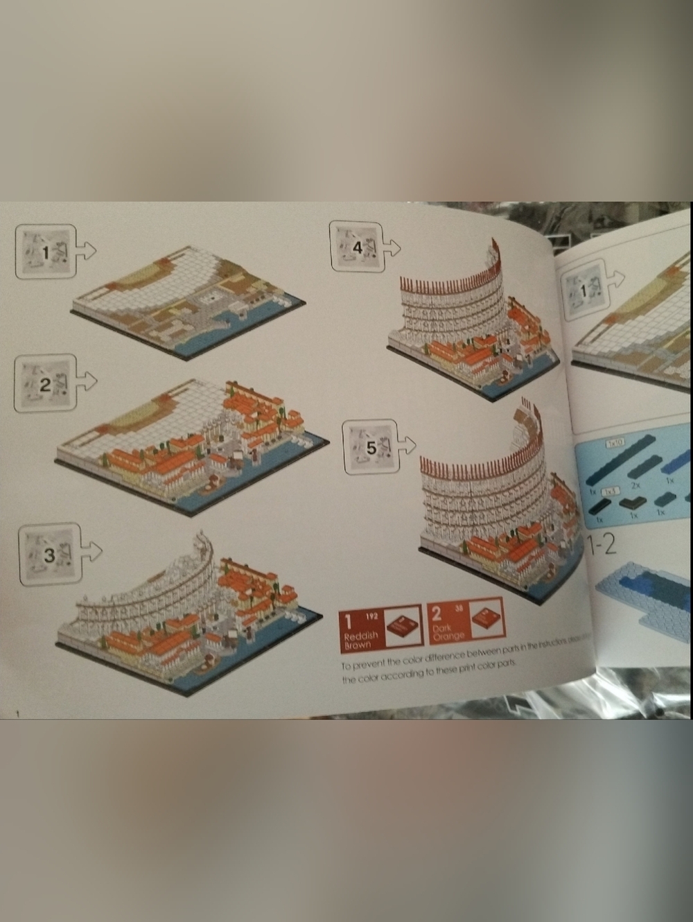 Ancient Roman Colosseum Brick Building Set Collectible DIY Landmarks 3960 Pcs - Picture 13 of 16